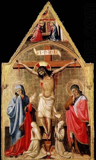 Crucifixion with Mary and St John the Evangelist, Antonio da Firenze
